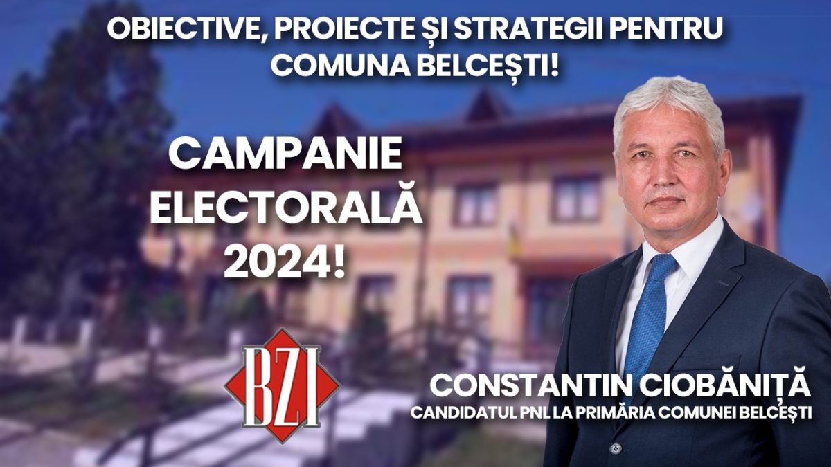 LIVE VIDEO – Constantin Ciobăniță, candidatul PNL la Primăria Comunei Belcești, discută despre programul electoral la BZI LIVE