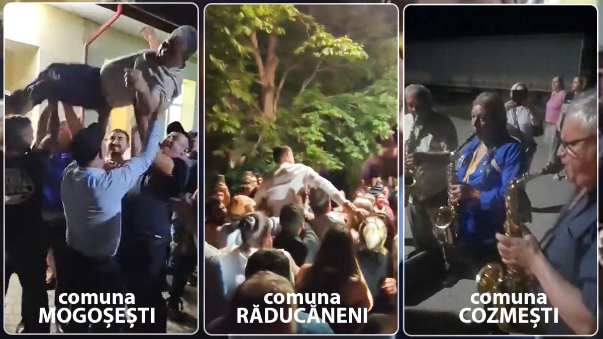 Chefuri până la răsărit, în mai multe zone din județ, după alegeri. Primarii au fost cărați în brațe, prin comune, de către votanți – FOTO/VIDEO