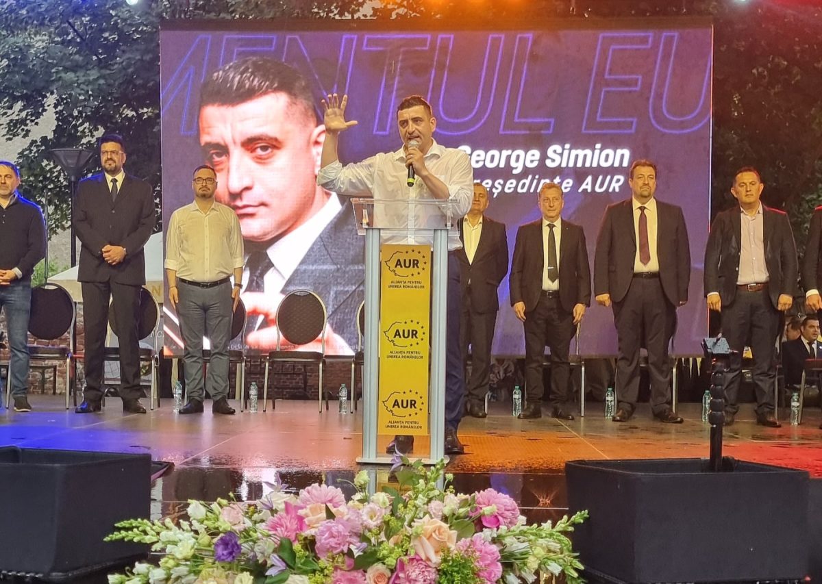 George Simion, președintele AUR: ”Ce votați duminică? AUR! Și așa votează o întreagă Românie”