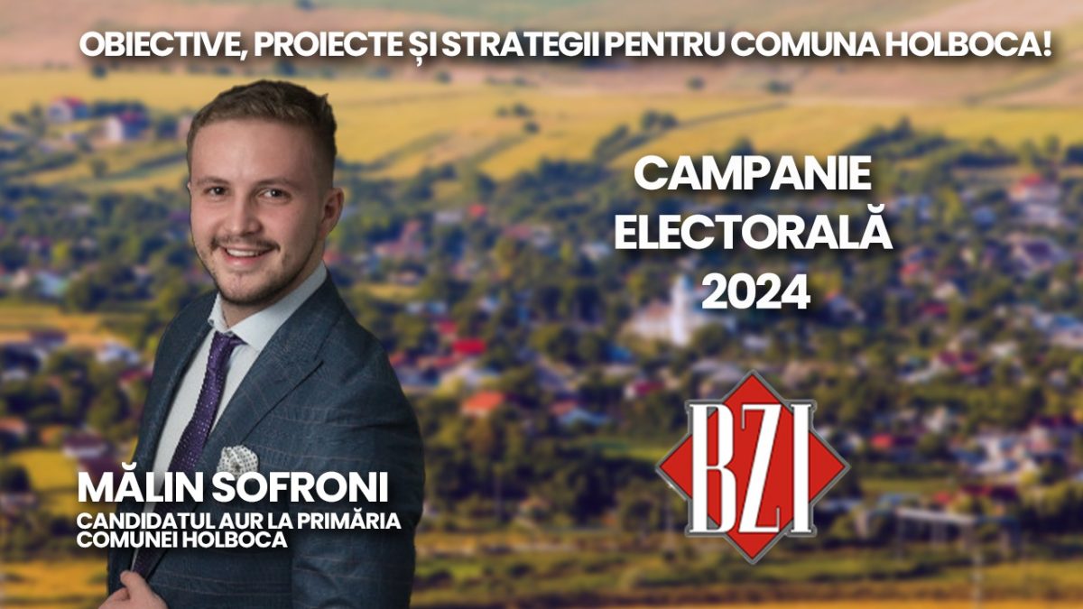 LIVE VIDEO – Mălin Sofroni, candidatul AUR pentru Primăria Comunei Holboca, în studioul BZI LIVE