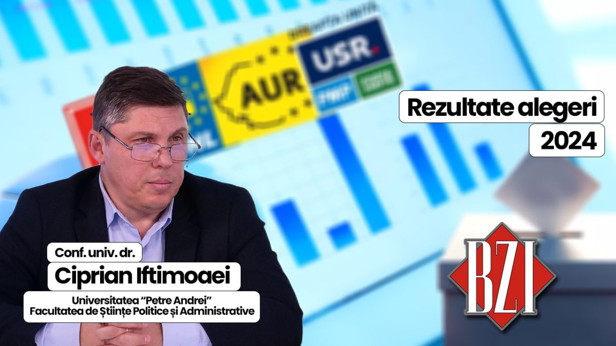 LIVE VIDEO – Conf. univ. dr. Ciprian Iftimoaei analizează rezultatele alegerilor locale și europarlamentare 2024 la BZI LIVE