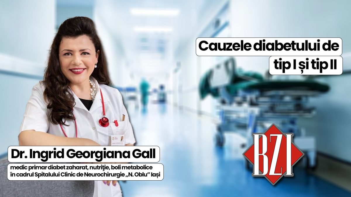 LIVE VIDEO – Dr. Ingrid Georgiana Gall, medic primar diabet zaharat, nutriţie, boli metabolice în cadrul Spitalului Clinic de Neurochirurgie „N. Oblu” Iași, discută în emisiunea BZI LIVE despre diabetul de tip I și diabetul de tip II – FOTO