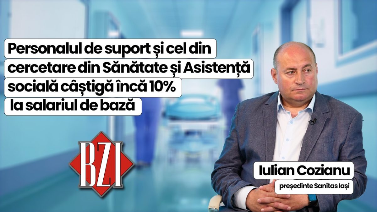 LIVE VIDEO – Iulian Cozianu, președintele Sanitas Iași, discută în emisiunea BZI LIVE despre majorările salariale în sistemul medical