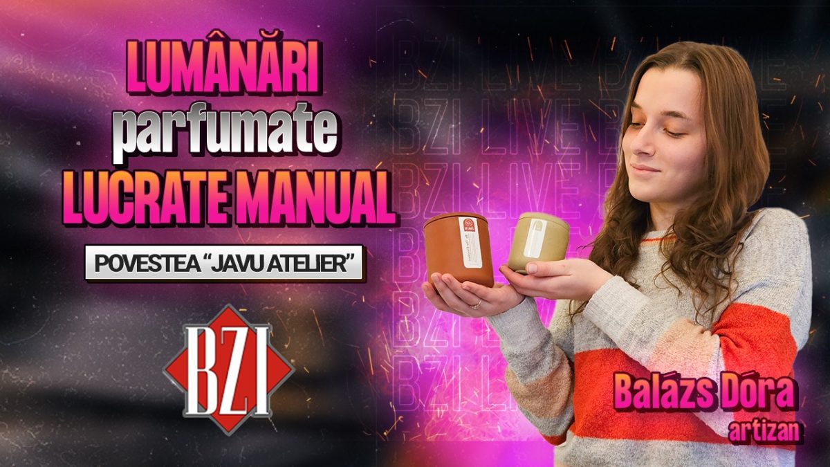 Lumânări parfumate lucrate manual! Balázs Dóra, artizan, povestește pentru BZI LIVE despre activitatea sa creativă, “Javu Atelier”