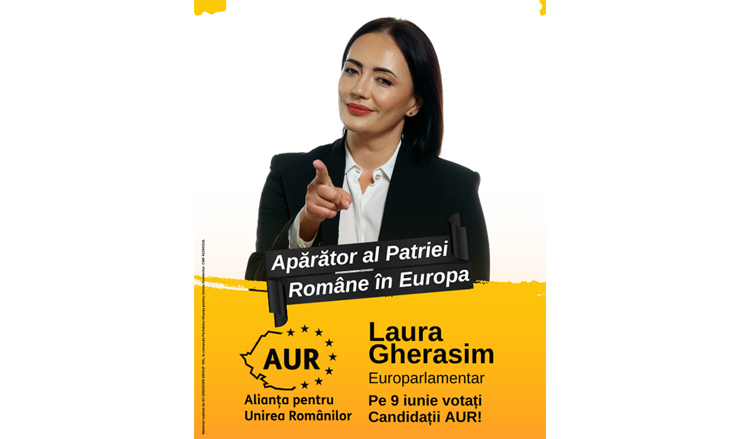 Laura Gherasim, candidata Alianței pentru Unirea Românilor (AUR) pentru funcția de Parlamentar în Parlamentul European: „Politicienii trimiși până acum în Parlamentul European au sabotat interesele fermierilor români” – VIDEO