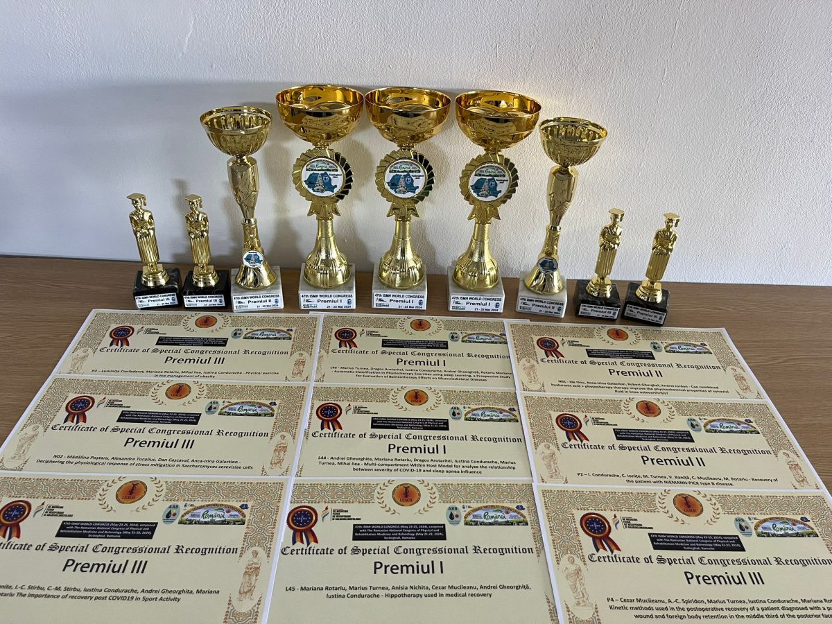Premii pentru studenții Facultății de Bioinginerie Medicală, specializarea Balneofiziokinetoterapie și recuperare