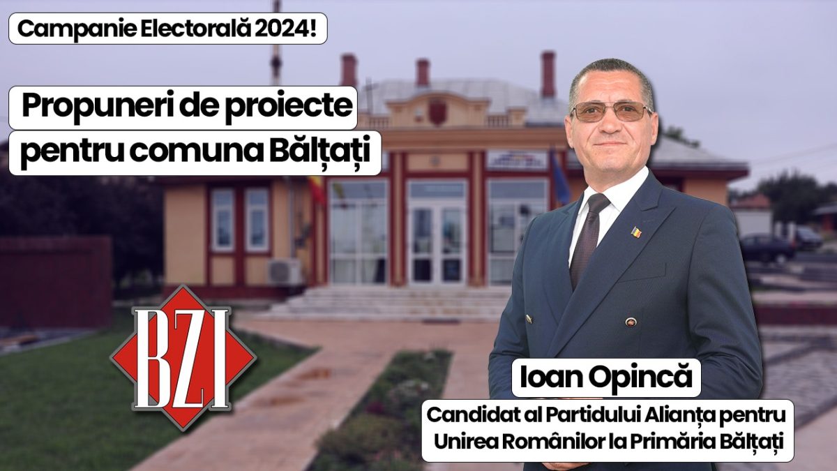 LIVE VIDEO – Obiective, proiecte și strategii pentru comuna Bălțați prezentate de Ion Opincă, candidatul AUR pentru primărie, la BZI LIVE – FOTO