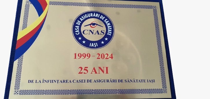 Cu ocazia celebrării a 25 de ani de activitate, Casa de Asigurări de Sănătate Iaşi mulţumeşte tuturor colaboratorilor săi