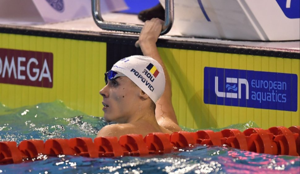 David Popovici a luat a doua medalie de aur la Europenele de natație de la Belgrad
