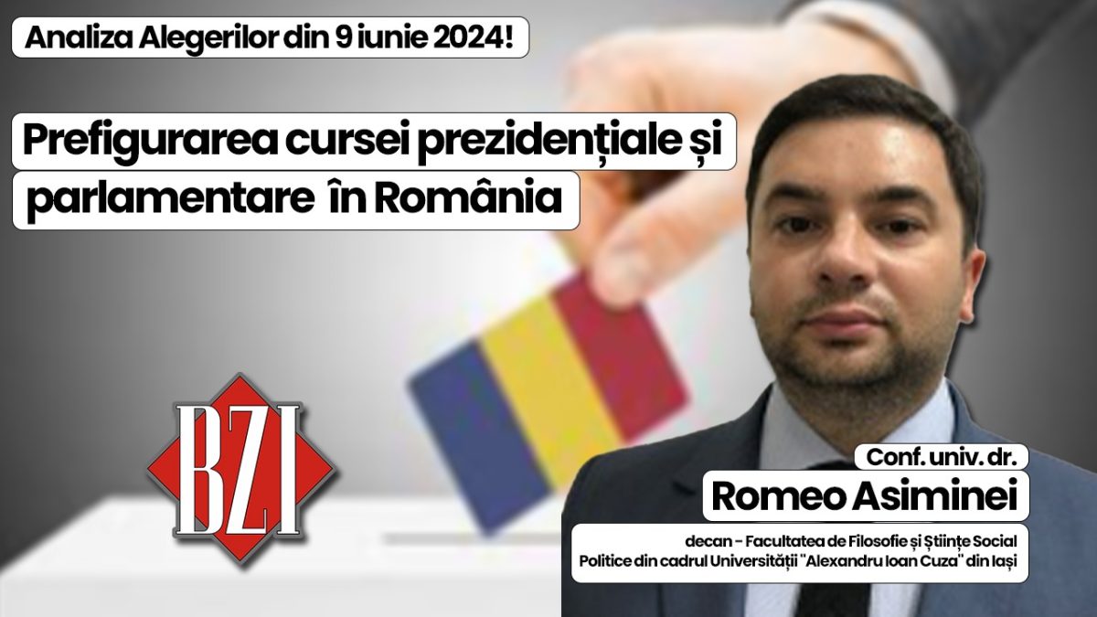 Analiză și concluzii, după Alegerile din România și Europa, în Studioul BZI LIVE alături de conf. univ. dr. Romeo Asiminei, noul decan al Facultății de Filosofie și Științe Social-Politice – Universitatea ”Cuza” din Iași