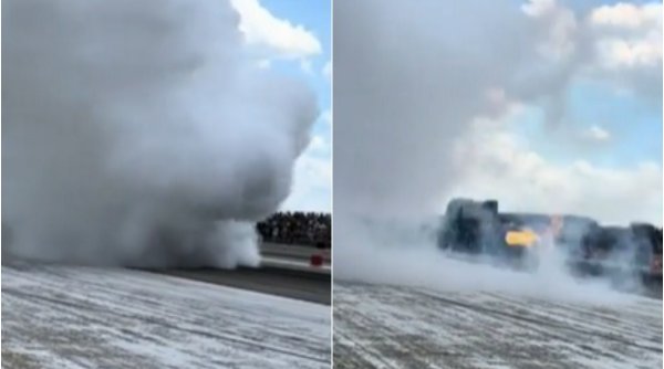 Un adolescent de 17 ani a fost rănit grav la un concurs auto, după ce o copertină a căzut peste el, la Arad