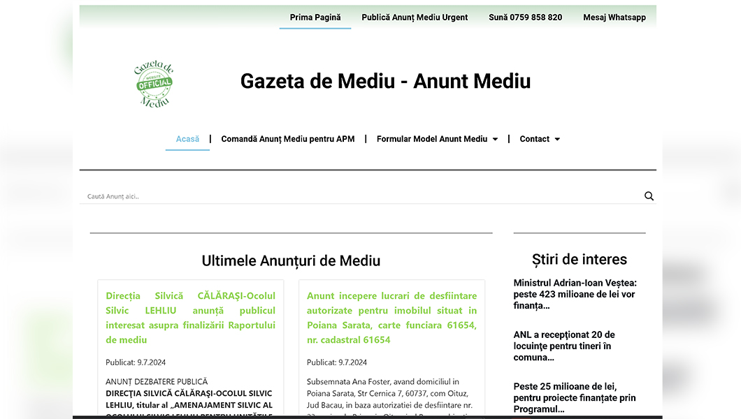 Ce reprezintă un Anunt Mediu? (P)