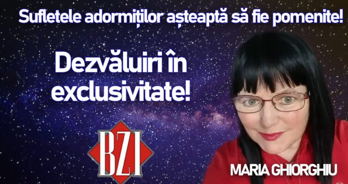 LIVE VIDEO – Maria Ghiorghiu revine la BZI LIVE! Noi dezvăluiri interesante