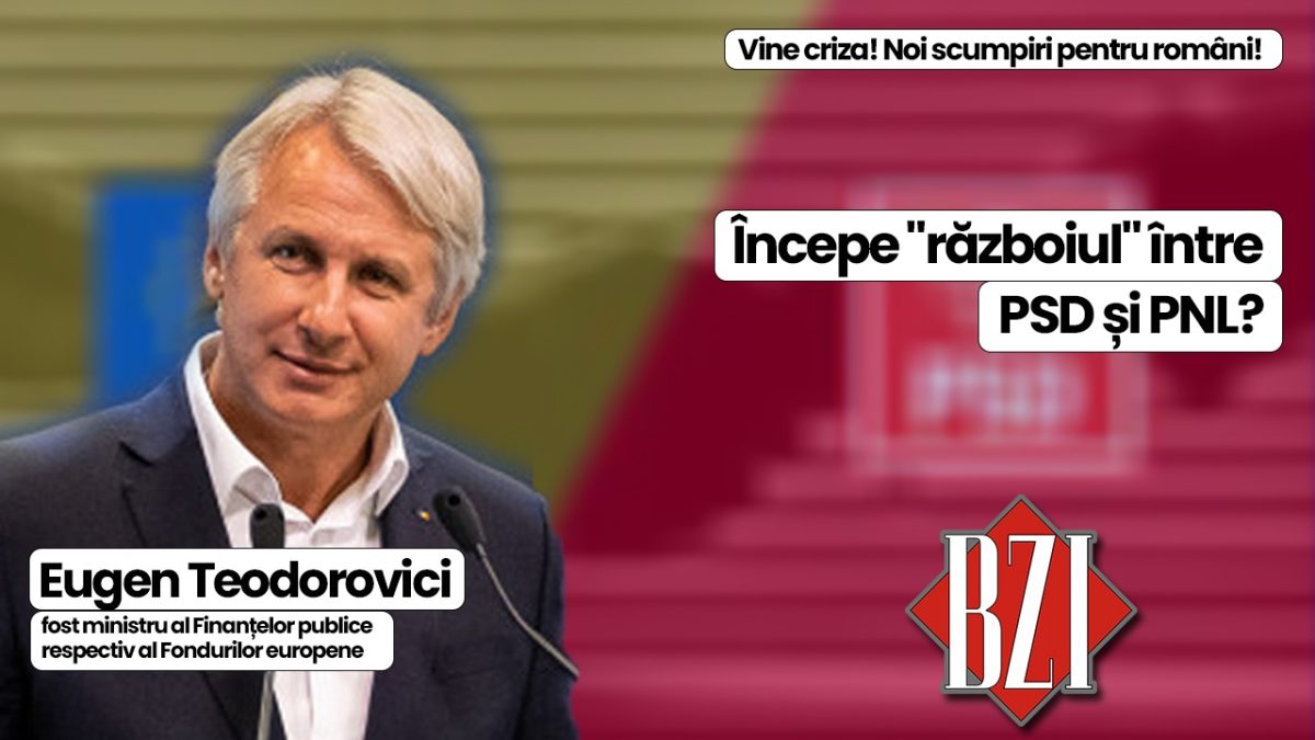 Fostul ministru al Finanțelor publice respectiv al Fondurilor europene, Eugen Teodorovici, comentează la BZI LIVE scandalul calendarului Alegerilor Prezidențiale, posibila ruptură PSD și PNL, dar și alte subiecte fierbinți