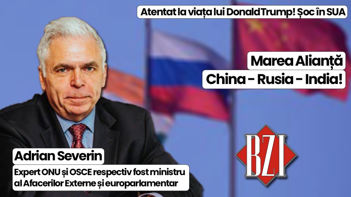 Prof. univ. dr. Adrian Severin, expert ONU și OSCE, într-o nouă super-analiză BZI LIVE axată pe șocul declanșat după tentativa de asasinat asupra lui Donald Trump, Summit-ul Organizației de Cooperare de la Shanghai sau viitorul UE