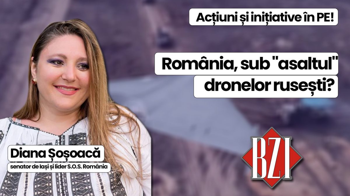 Europarlamentarul Diana Șoșoacă, lider S.O.S. România, revine într-o emisiune BZI LIVE spectaculoasă și cu dezvăluiri teribile despre viitorul Uniunii Europene și al României