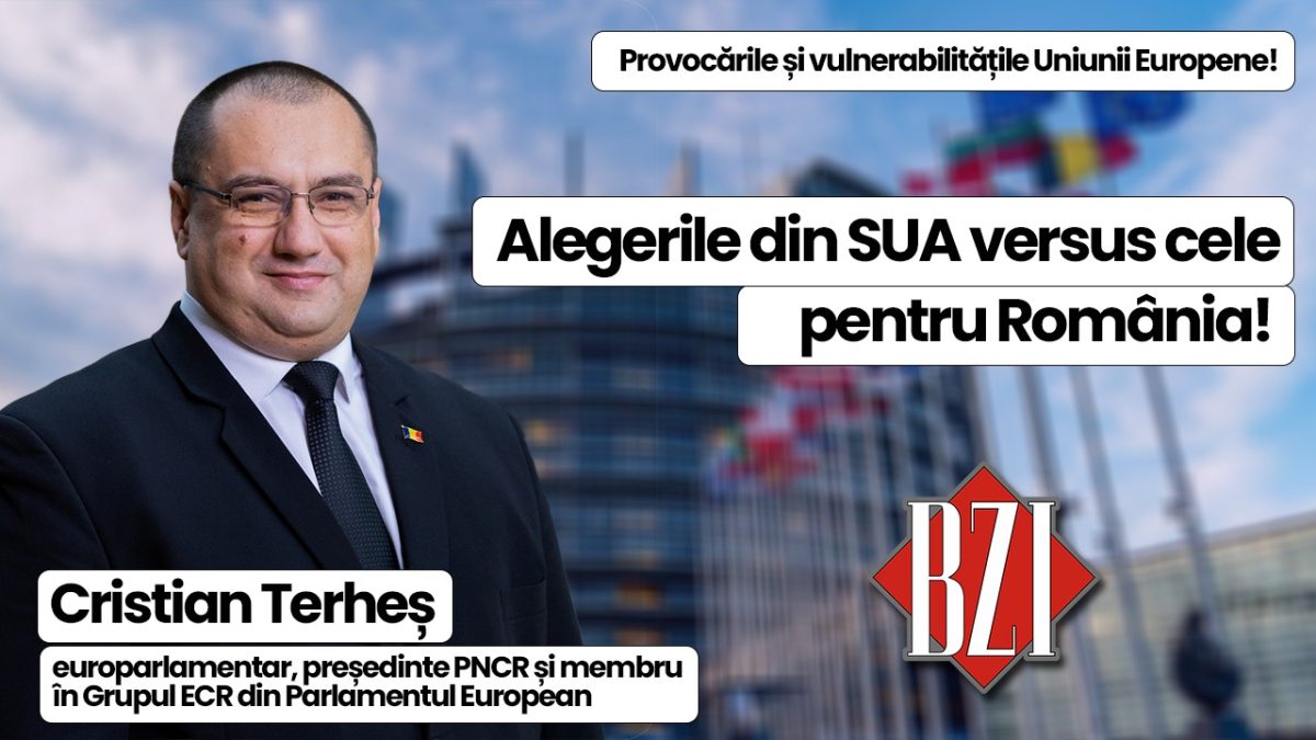 Europarlamentarul român Cristian Terheș, lider PNCR și membru ECR, într-un dialog special la BZI LIVE de la viitorul UE și crizele contemporane