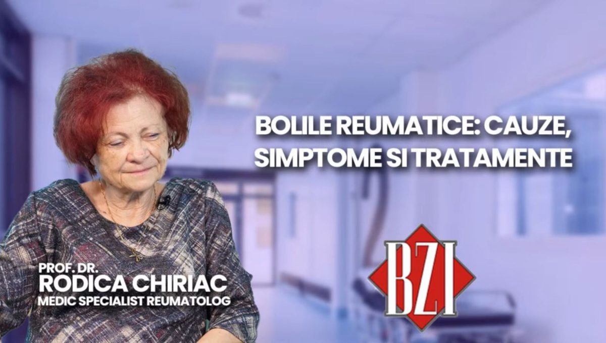 Prof. Dr. Rodica Chiriac, medic specialist reumatolog, discutată în emisiunea BZI LIVE despre bolile reumatice. De ce apar și cum pot fi combătute?