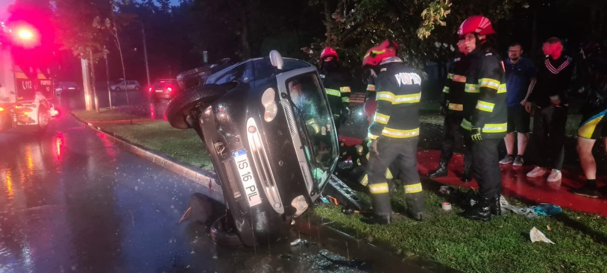 Accident rutier cu o victimă în municipiul Iași. A fost implicat un autoturism