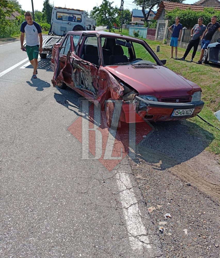 Accident rutier grav la Iași. Două persoane au fost rănit în urma unui impact violent – EXCLUSIV
