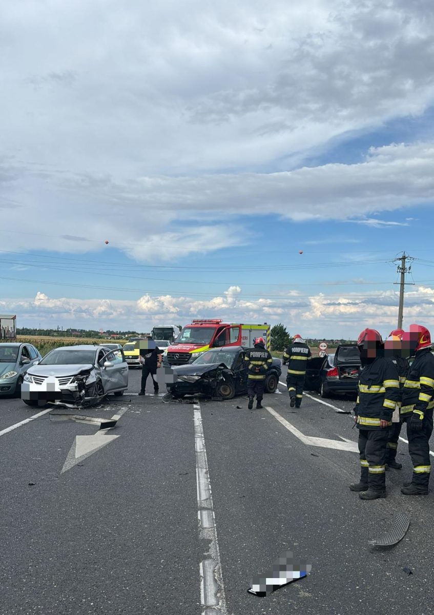 Accident rutier grav pe DN2 E 85. Cinci persoane au fost rănite