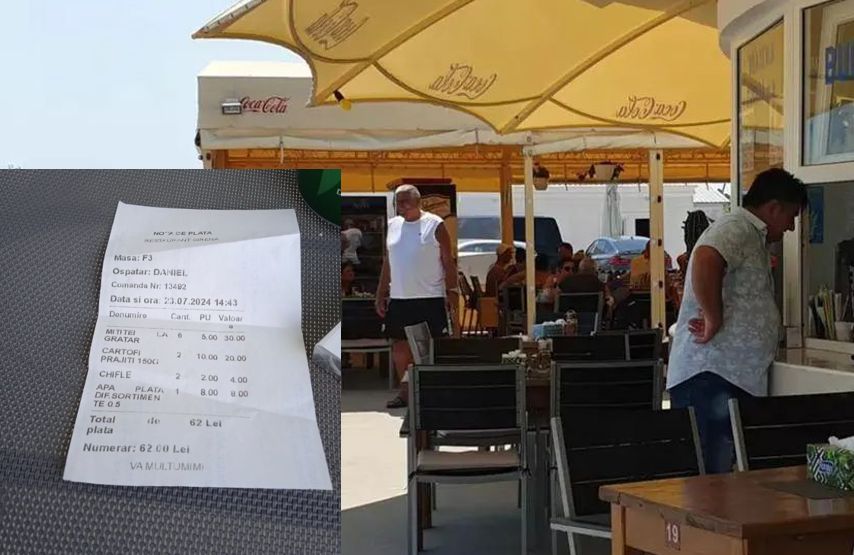 Cât costă un mic la terasa lui Rică Răducanu, din Neptun: Unui turist nu i-a venit să creadă când a văzut bonul