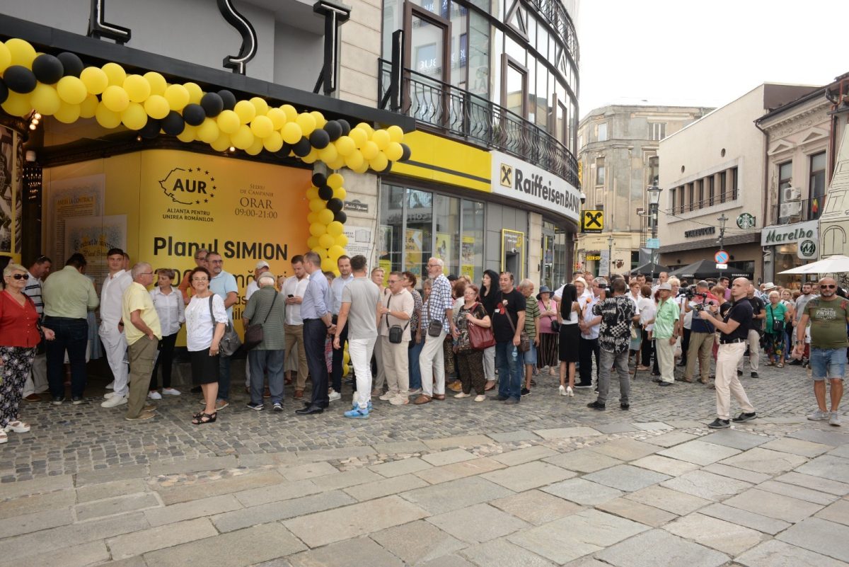 George Simion la inaugurarea sediului de campanie: „Cerem românilor pentru realizarea PLANULUI SIMION un vot la alegerile parlamentare și prezidențiale”