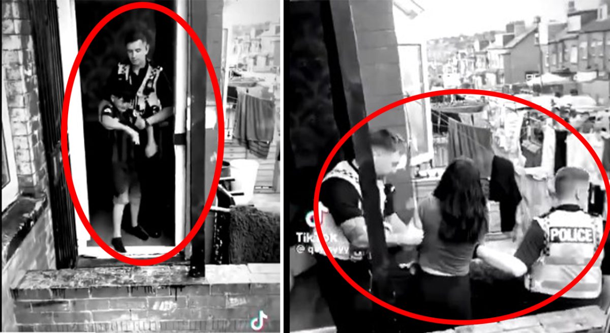 Momentul în care polițiștii din Leeds, Anglia, iau cu forța copiii rromilor! De aici a început tot scandalul – VIDEO