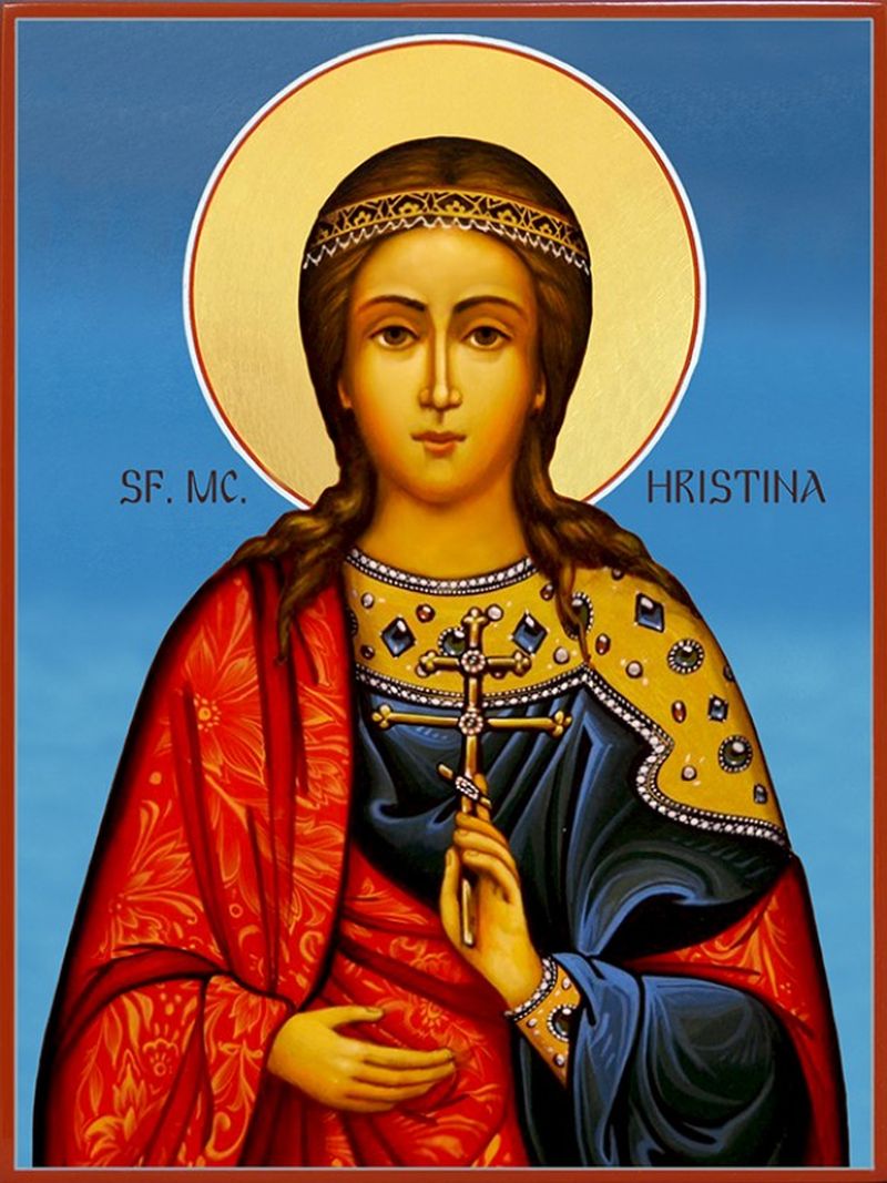 Sfânta Cristina. Când e marea sărbătoare a mucenicei și cum putem să ne rugăm la ea