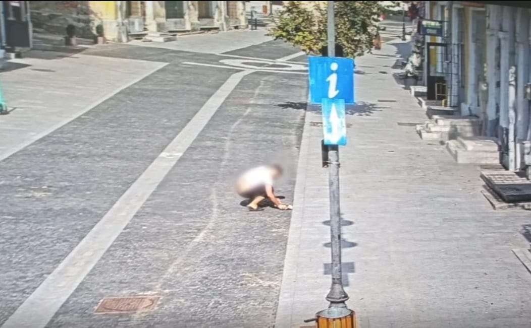 Un bărbat din Botoșani a fost amendat și obligat de polițiștii locali să curețe mizeria făcută de animalele sale de companie