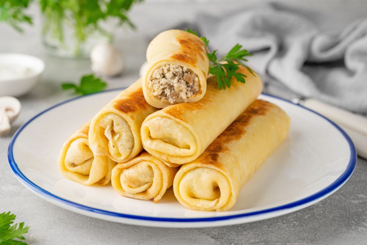 Cele mai cremoase clătite gratinate cu pui și ciuperci! Nu-ți vor ieși niciodată uscate