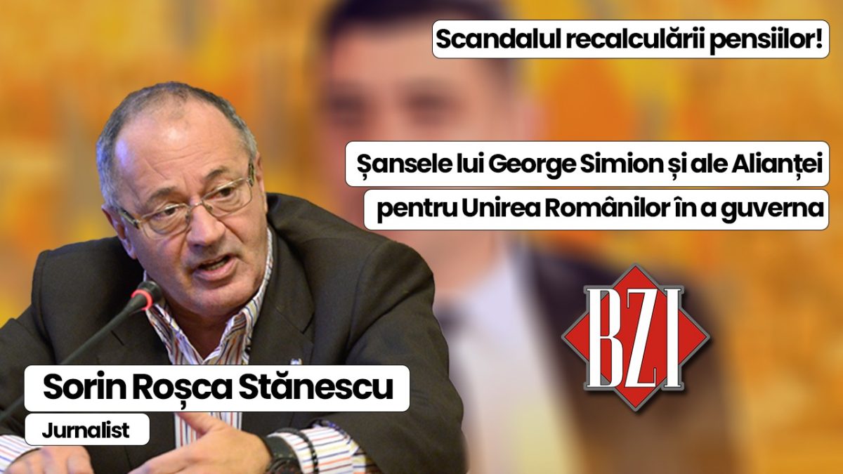Nașul presei din România, senior-jurnalistul Sorin Roșca Stănescu dezbate cele mai calde și incitante subiecte în emisiunea BZI LIVE