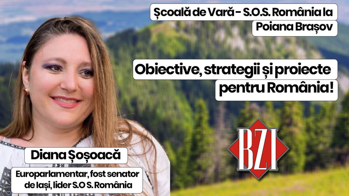Studioul mobil BZI LIVE în direct de la Poiana Braşov! Interviu special cu europarlamentarul și liderul S.O.S. România, Diana Șoșoacă, despre Școala de Vară 