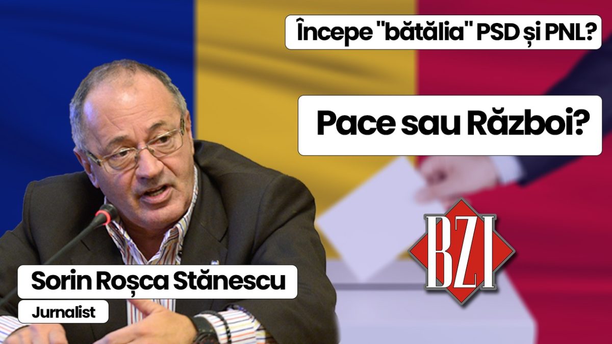 Nașul presei din România, senior-jurnalistul Sorin Roșca Stănescu, într-un super dialog la BZI LIVE legat de cele mai incitante și provocatoare subiecte ale momentului de pe plan intern și extern