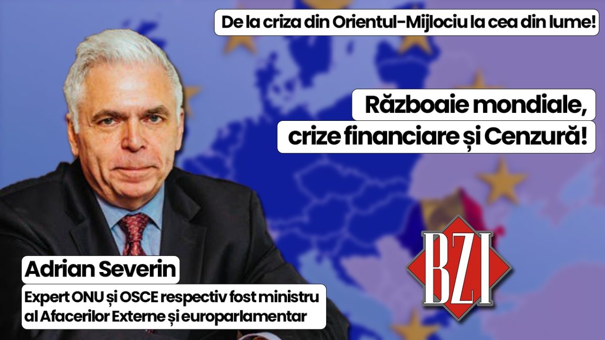 Prof. univ. dr. Adrian Severin, expert ONU și OSCE, de la situația din Orientul-Mijlociu la atacurile Ucrainei pe teritoriul rus la criza din UE, într-o nouă emisiune-dialog BZI LIVE