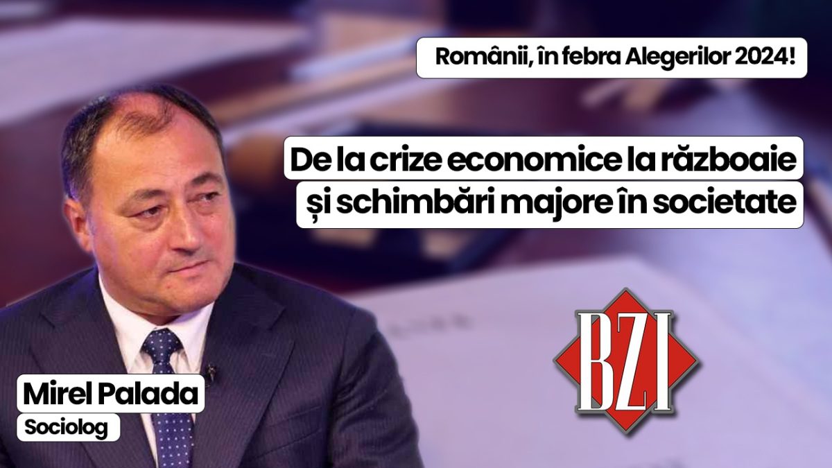 Incisivul și hâtrul sociolog Mirel Palada (Casa de Sondare Sociopol), într-o nouă spectaculoasă și savuroasă emisiune BZI LIVE