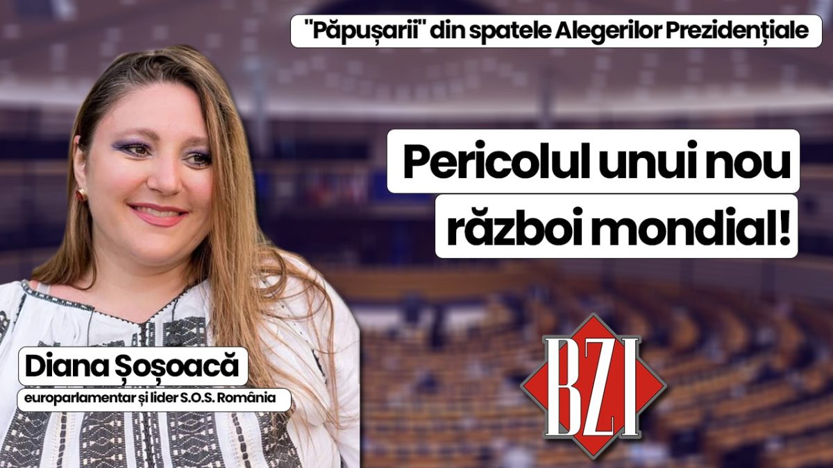 Europarlamentarul și liderul S.O.S. România, Diana Șoșoacă, dialoghează la BZI LIVE de la „păpușarii” din spatele Alegerilor Prezidențiale, scandalul recalculării pensiilor și pericolul unui nou război mondial