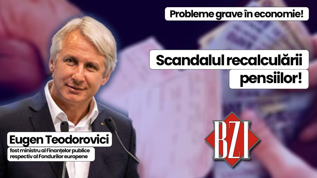 Fostul ministru al Finanțelor publice respectiv al Fondurilor europene, Eugen Teodorovici, într-o nouă emisiune-dialog BZI LIVE specială