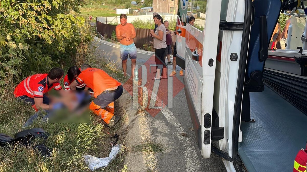 Accident rutier în satul Dumbrava, județul Iași! Un șofer fără permis de conducere a lovit un motociclist – EXCLUSIV