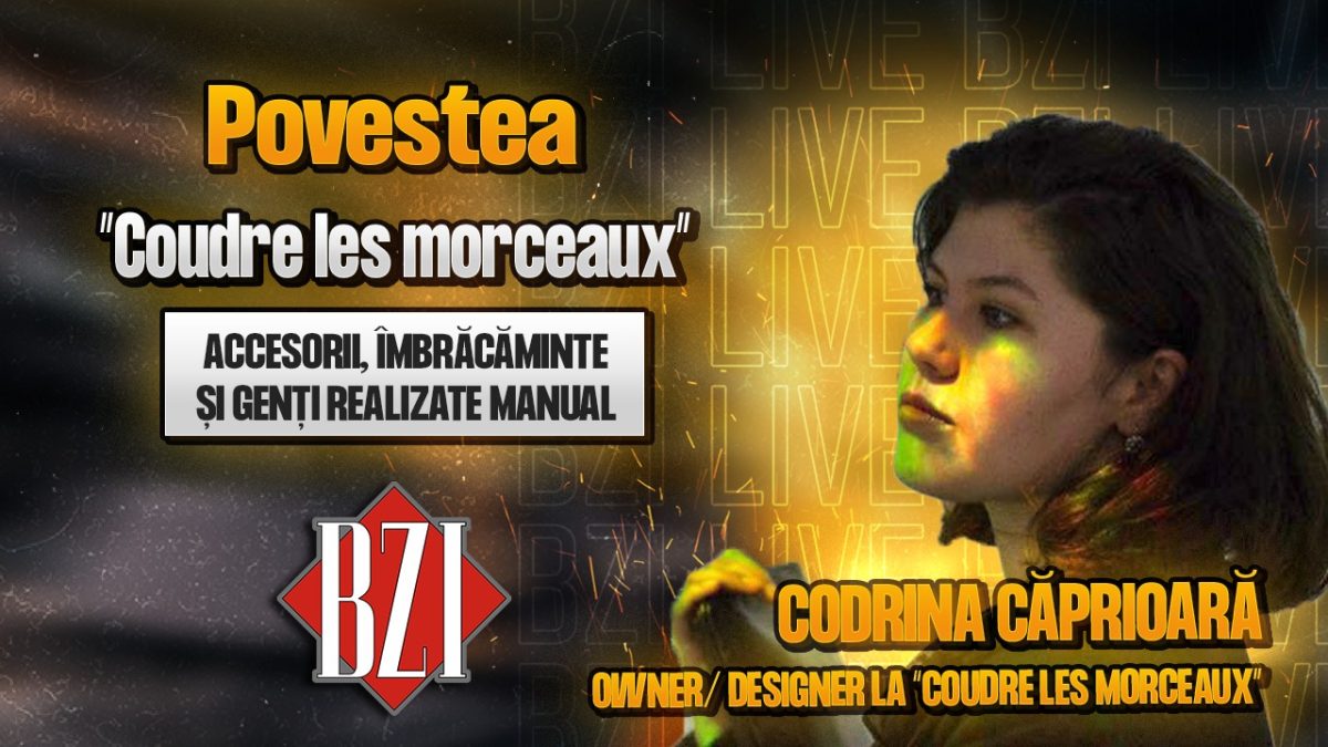 Accesorii, îmbrăcăminte și genți realizate manual! Codrina Căprioară, owner/ designer la “Coudre les morceaux”, povestește pentru BZI LIVE despre activitatea sa creativă