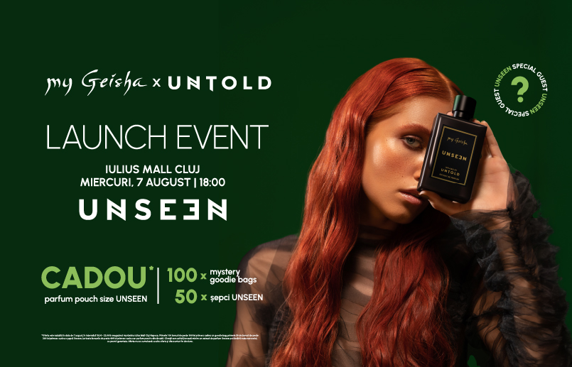 my Geisha & UNTOLD lansează noul parfum UNSEEN în ediție limitată,  la Iulius Mall Cluj