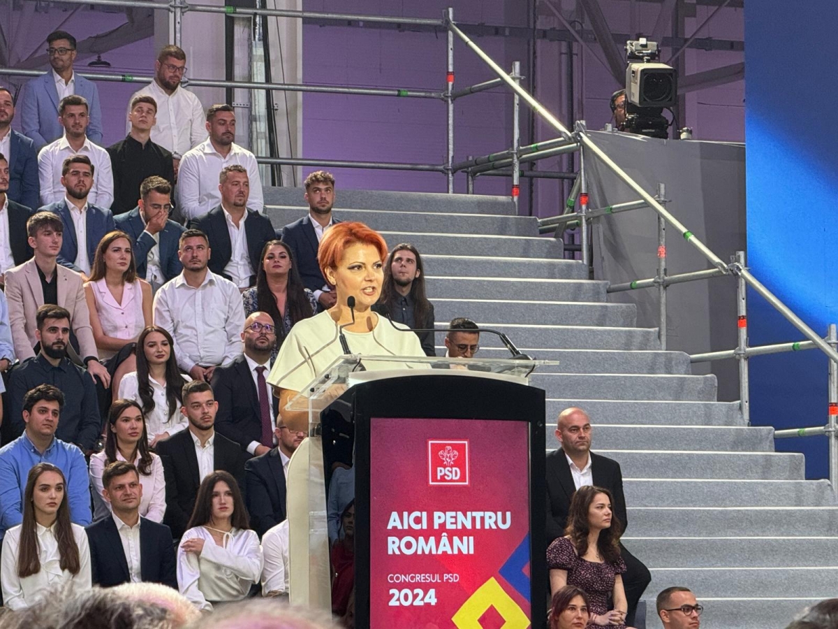 Olguţa Vasilescu plină de umor la Congres. Glume și ironii la adresa colegilor
