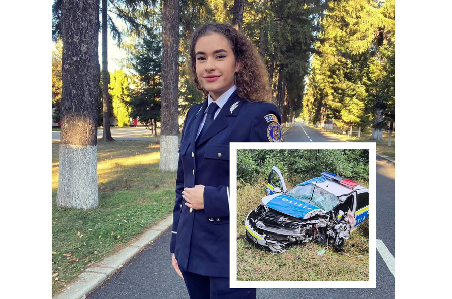 Una dintre cele mai frumoase polițiste din Brașov a murit într-un tragic accident în autospeciala poliției. Colegii ei au transmis un mesaj cutremurător – FOTO