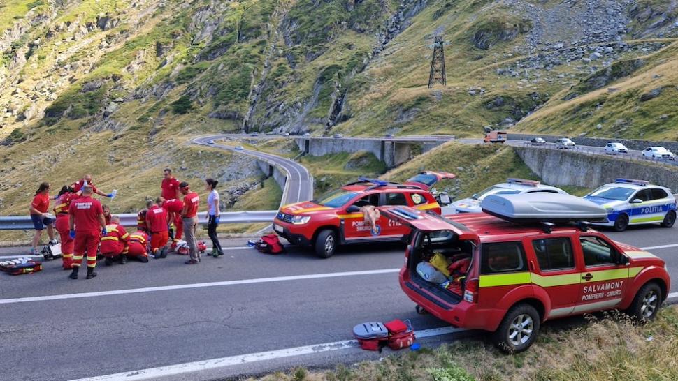 Tragedie pe Transfăgărășan! Un biciclist în vârstă de 45 de ani a murit