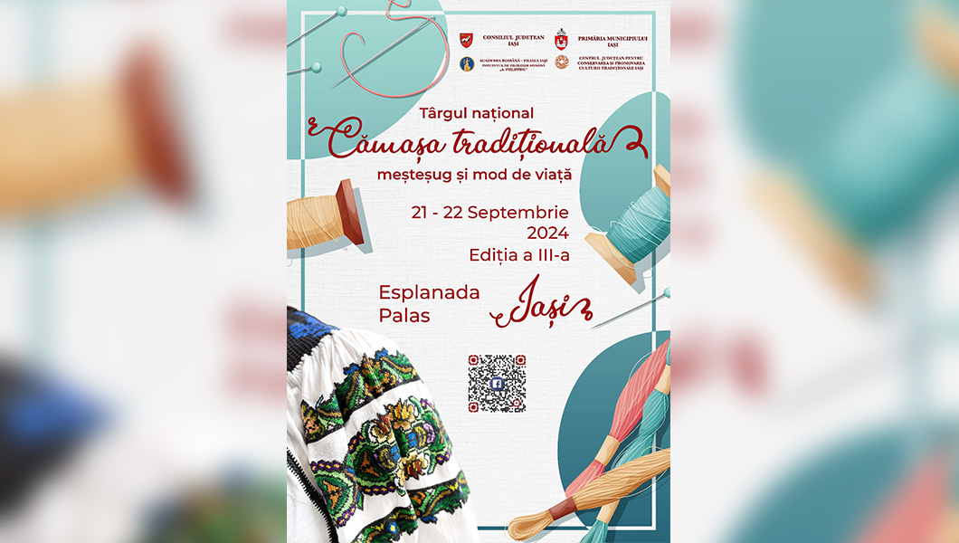 Weekend dedicat iubitorilor portului popular românesc și celor care pun la punct ultimele detalii pentru nunta de vis: Târgul naţional „Cămașa tradițională – meșteșug și mod de viață” și Wedding Days revin la Palas