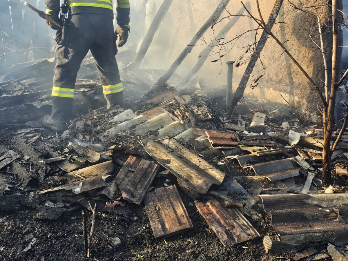 Incendiu provocat de copii în localitatea Oprișeni! Un adăpost de animale distrus și 500 kg de plante furajere arse