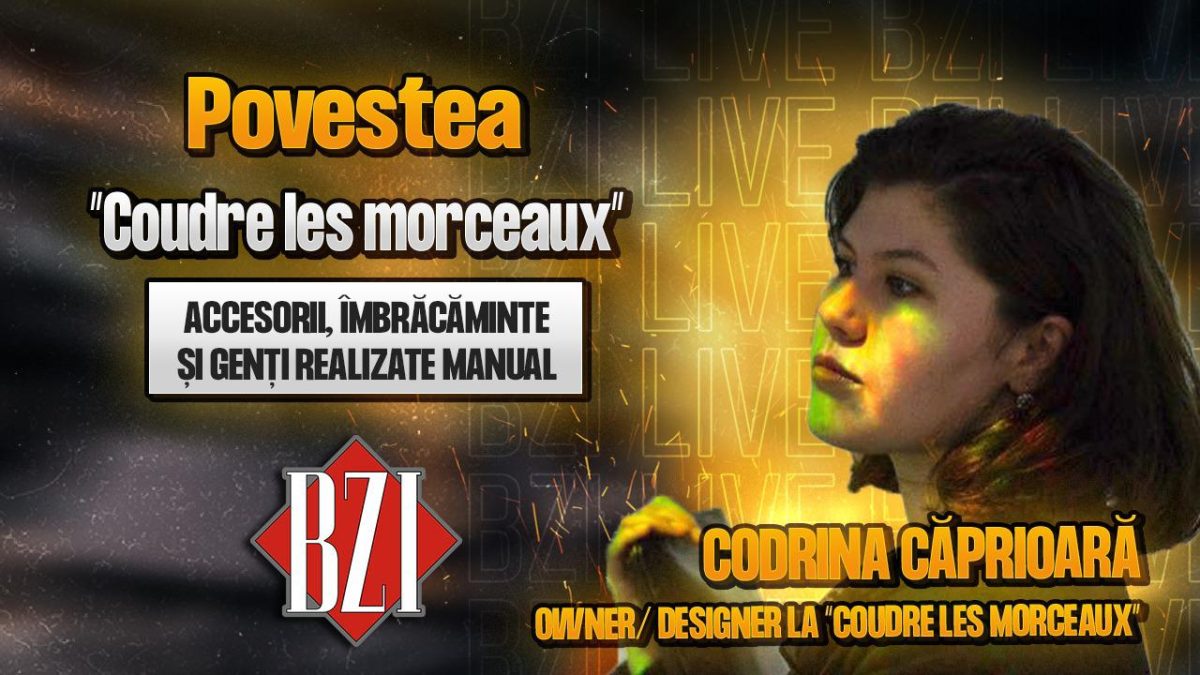 Codrina Căprioară, owner/designer la “Coudre les morceaux”, povestește pentru BZI LIVE despre activitatea sa creativă
