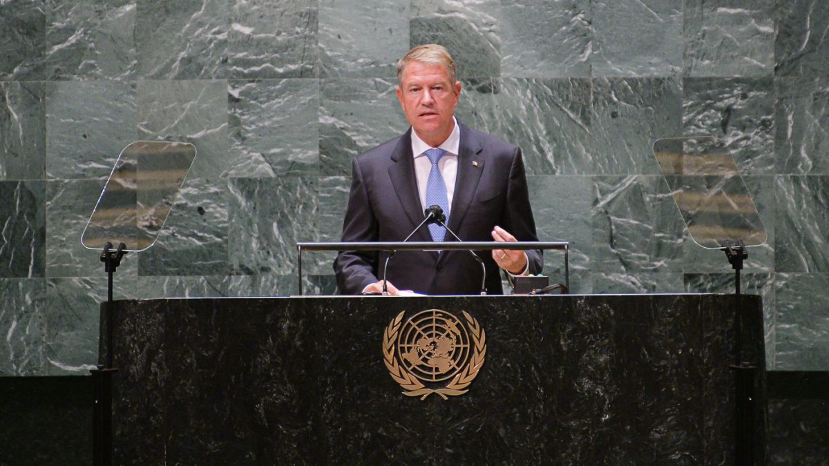 Klaus Iohannis, discurs la tribuna ONU și susținere pentru inițiativa de pace a președintelui Zelenski