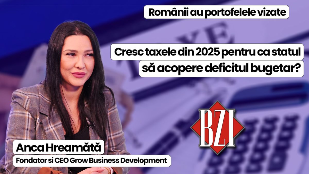 LIVE VIDEO – Cresc taxele din 2025 pentru ca statul să acopere deficitul bugetar? Anca Hreamătă aduce informații importante la BZI LIVE