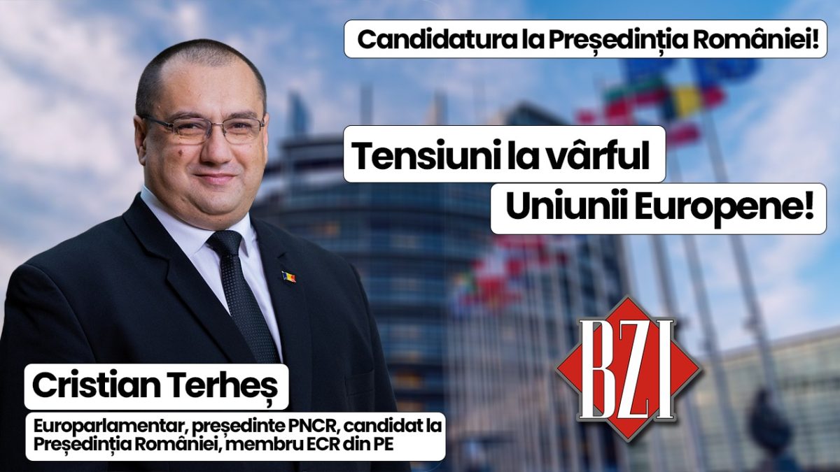 Europarlamentarul Cristian Terheș, candidat la Președinția României, lider PNCR și membru ECR în PE, invitat la un dialog incitant în emisiunea BZI LIVE